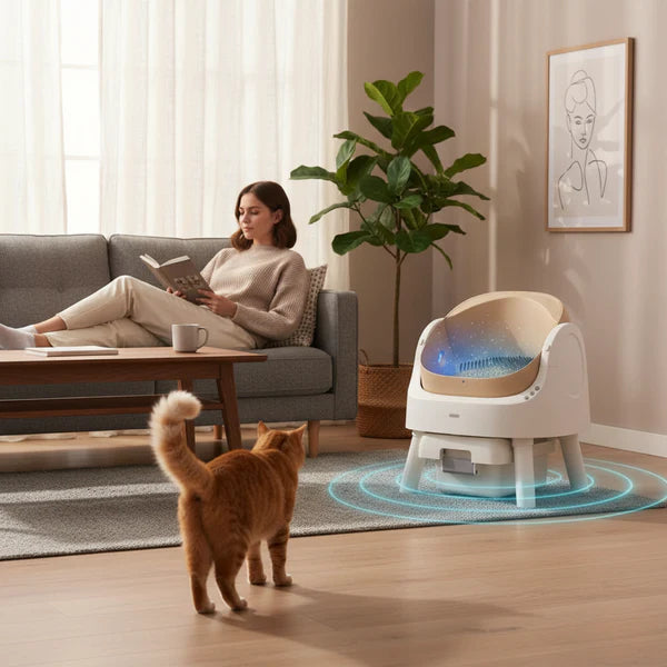 Petpivot Autoscooper 11™ – Offene, selbstreinigende Katzentoilette